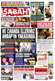 SABAH 19 Temmuz 2026 gazete manşeti