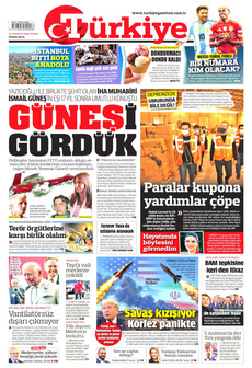 TÜRKİYE GAZETESİ 19 Temmuz 2026 gazete manşeti