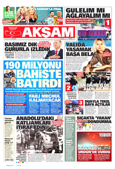 AKŞAM 19 Temmuz 2026 gazete manşeti