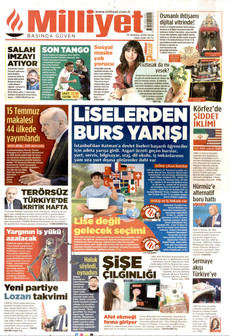 MİLLİYET 19 Temmuz 2026 gazete manşeti