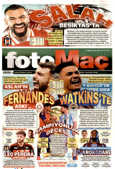 FOTOMAÇ 19 Temmuz 2026 gazete manşeti