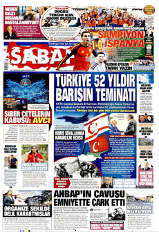 SABAH 20 Temmuz 2026 gazete manşeti