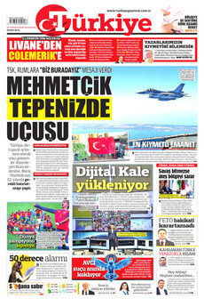 TÜRKİYE GAZETESİ 20 Temmuz 2026 gazete manşeti