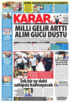 KARAR 20 Temmuz 2026 gazete manşeti