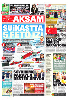 AKŞAM 20 Temmuz 2026 gazete manşeti