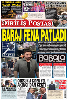 DİRİLİŞ POSTASI 20 Temmuz 2026 gazete manşeti