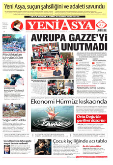 YENİ ASYA 20 Temmuz 2026 gazete manşeti