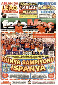 FOTOMAÇ 20 Temmuz 2026 gazete manşeti