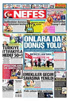 NEFES 21 Temmuz 2026 gazete manşeti