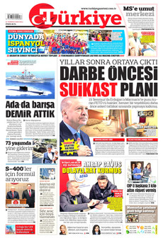 TÜRKİYE GAZETESİ 21 Temmuz 2026 gazete manşeti