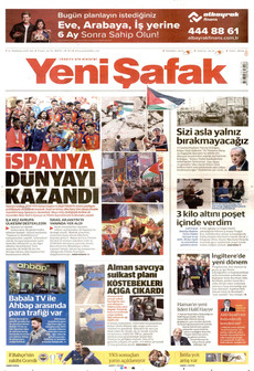 YENİ ŞAFAK 21 Temmuz 2026 gazete manşeti