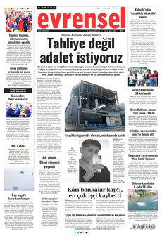 EVRENSEL 21 Temmuz 2026 gazete manşeti
