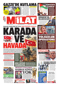 MİLAT 21 Temmuz 2026 gazete manşeti