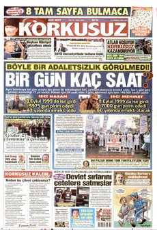 KORKUSUZ 21 Temmuz 2026 gazete manşeti