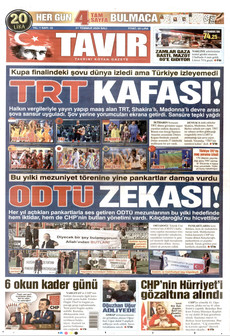 TAVIR GAZETESİ 21 Temmuz 2026 gazete manşeti
