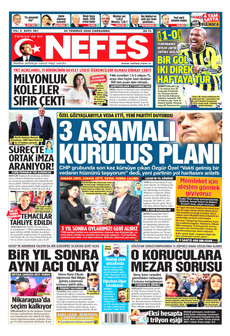 NEFES 22 Temmuz 2026 gazete manşeti