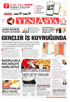 YENİ ASYA 22 Temmuz 2026 gazete manşeti
