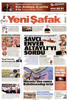 YENİ ŞAFAK 23 Temmuz 2026 gazete manşeti