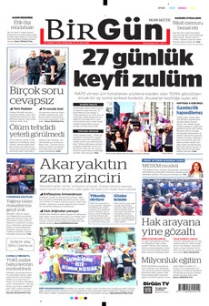 BİRGÜN 23 Temmuz 2026 gazete manşeti