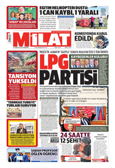 MİLAT 23 Temmuz 2026 gazete manşeti