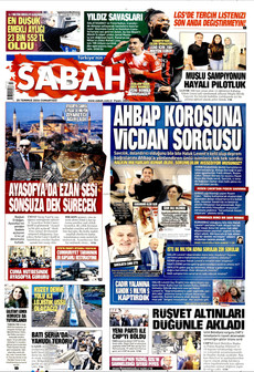 SABAH 25 Temmuz 2026 gazete manşeti