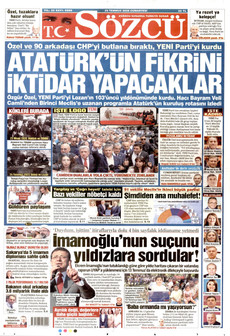 SÖZCÜ 25 Temmuz 2026 gazete manşeti