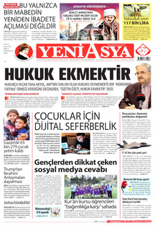 YENİ ASYA 25 Temmuz 2026 gazete manşeti