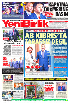 YENİBİRLİK 25 Temmuz 2026 gazete manşeti