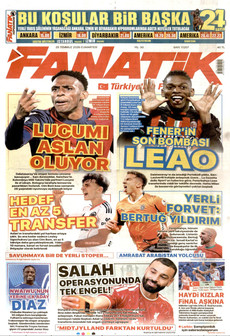 FANATİK 25 Temmuz 2026 gazete manşeti