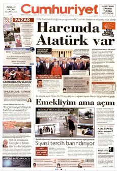 CUMHURİYET 26 Temmuz 2026 gazete manşeti