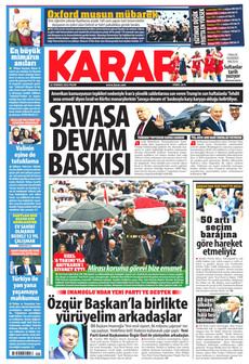 KARAR 26 Temmuz 2026 gazete manşeti