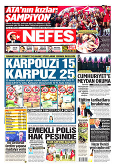 NEFES 27 Temmuz 2026 gazete manşeti