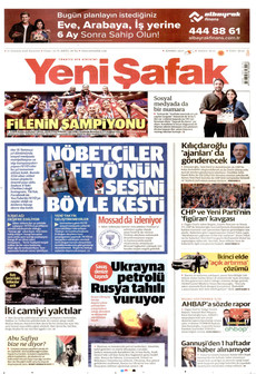 YENİ ŞAFAK 27 Temmuz 2026 gazete manşeti