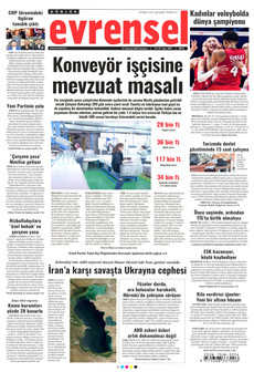 EVRENSEL 27 Temmuz 2026 gazete manşeti