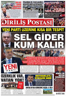 DİRİLİŞ POSTASI 27 Temmuz 2026 gazete manşeti