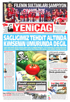 YENİÇAĞ 27 Temmuz 2026 gazete manşeti