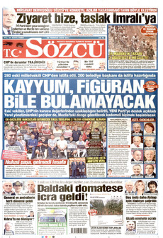 SÖZCÜ 28 Temmuz 2026 gazete manşeti