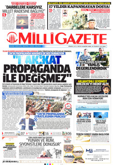 MİLLİ GAZETE 28 Temmuz 2026 gazete manşeti