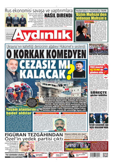 AYDINLIK GAZETESİ 28 Temmuz 2026 gazete manşeti