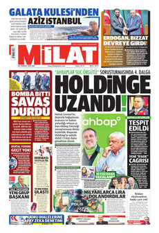 MİLAT 28 Temmuz 2026 gazete manşeti