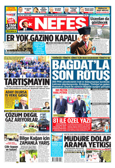 NEFES 29 Temmuz 2026 gazete manşeti