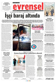 EVRENSEL 29 Temmuz 2026 gazete manşeti