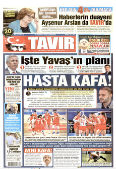TAVIR GAZETESİ 29 Temmuz 2026 gazete manşeti