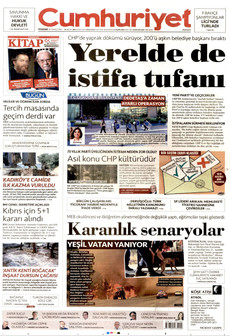CUMHURİYET 30 Temmuz 2026 gazete manşeti