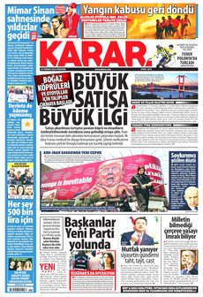 KARAR 30 Temmuz 2026 gazete manşeti