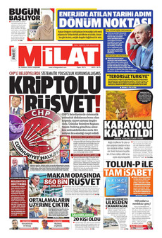 MİLAT 30 Temmuz 2026 gazete manşeti