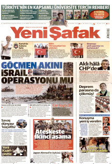 YENİ ŞAFAK 1 Ağustos 2026 gazete manşeti
