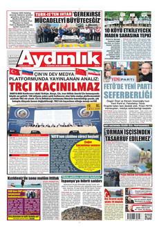 AYDINLIK GAZETESİ 1 Ağustos 2026 gazete manşeti