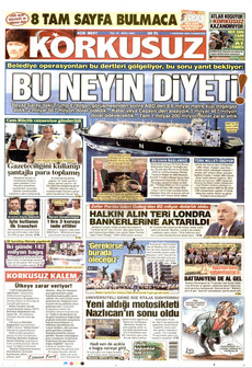 KORKUSUZ 1 Ağustos 2026 gazete manşeti