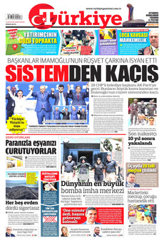 TÜRKİYE GAZETESİ 2 Ağustos 2026 gazete manşeti